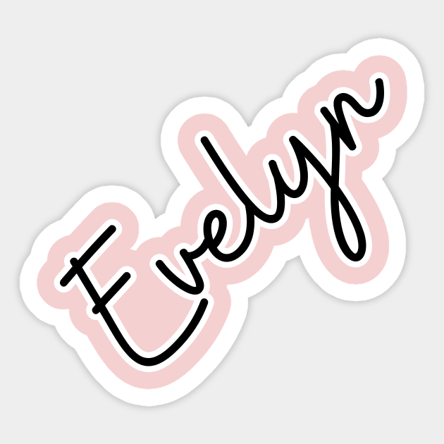 Evelyn,personalized Sticker by Personalizedname